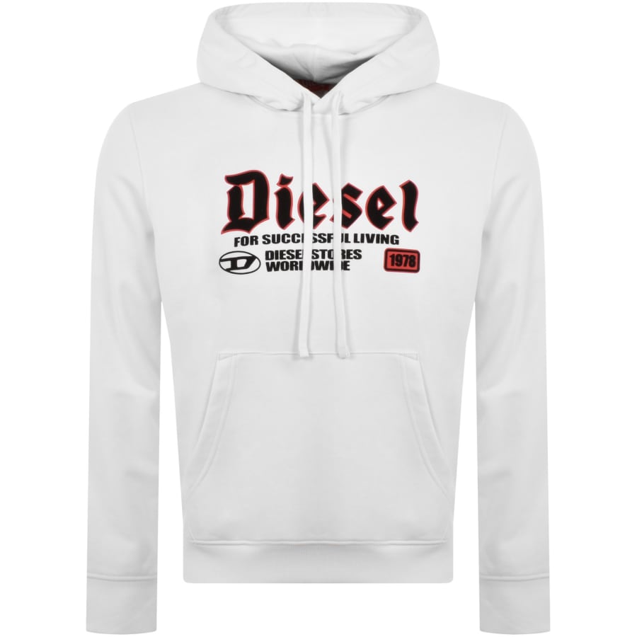Diesel Ginn K45 Hoodie White
